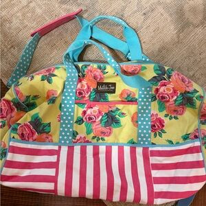 Matilda Jane Floral and Striped Travel Bag